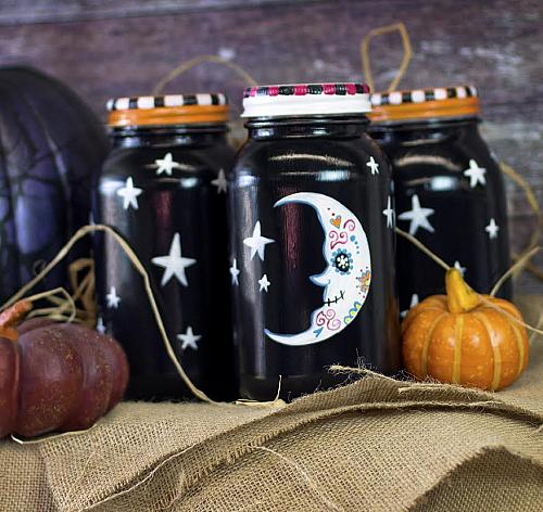 Halloween Candy Jars - Two Sisters