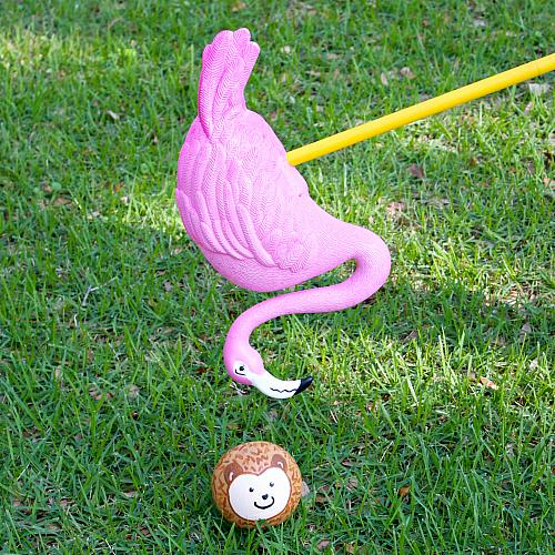 Flamingo croquet set