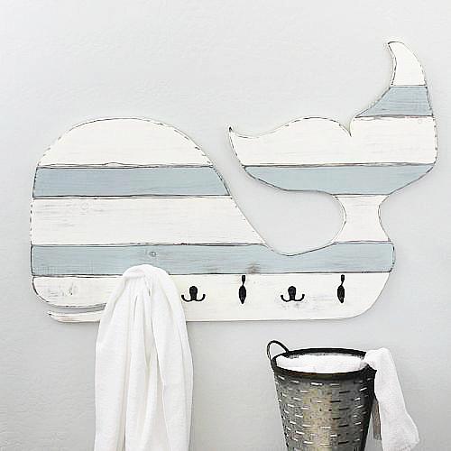 Whale-Shaped Towel Rack