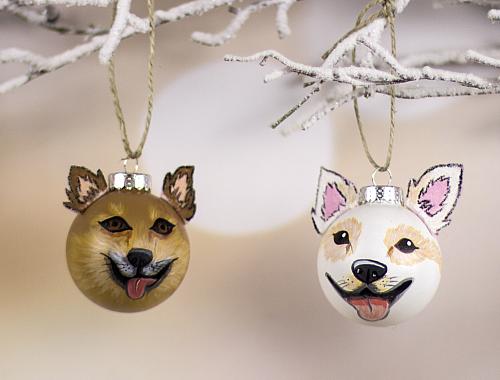 painted pet ornaments