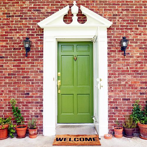 modern jane: An Inspired Green Door.