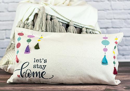 Lets stay home clearance cushion