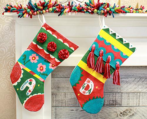 How to Decorate Christmas Stockings With Fabric Paint : Fun & Decorative  Crafts 