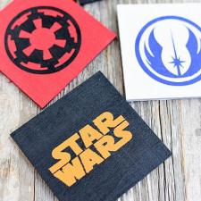 Free Domestic Shipping! Symbols of Star Wars Coaster Set, Handmade