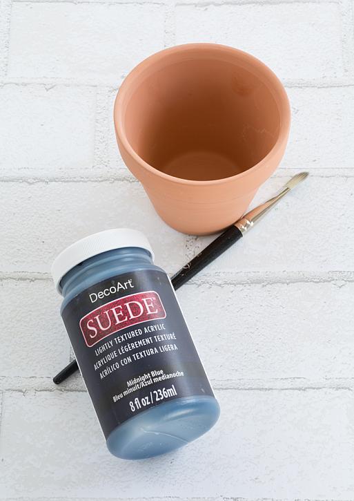 Suede-Finish Terracotta Pot