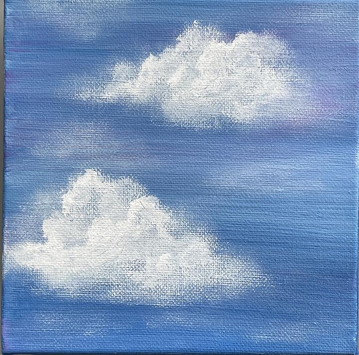 How to Paint Clouds - Acrylic Painting for Beginners