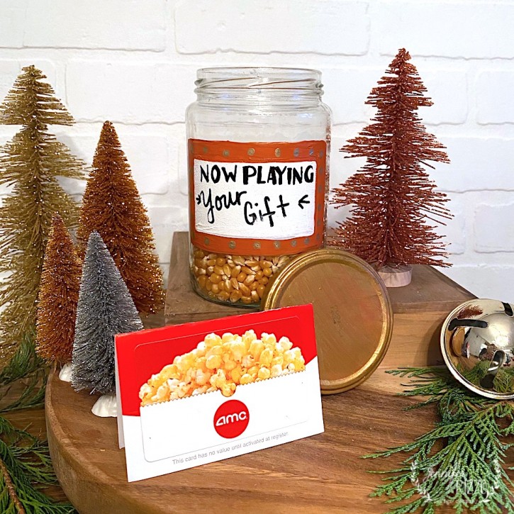 Movie theater gift jar