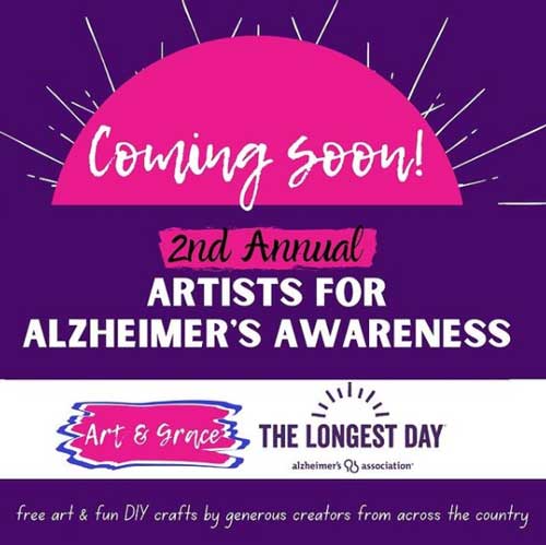 A photo detailing a fundraiser for alzheimer's awareness.