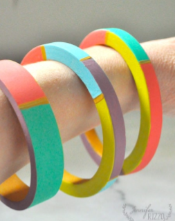 Colorblocking bangles