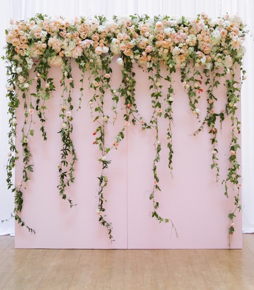 Floral backdrop