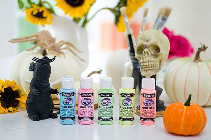 Dollar Store Pastel Halloween Decor