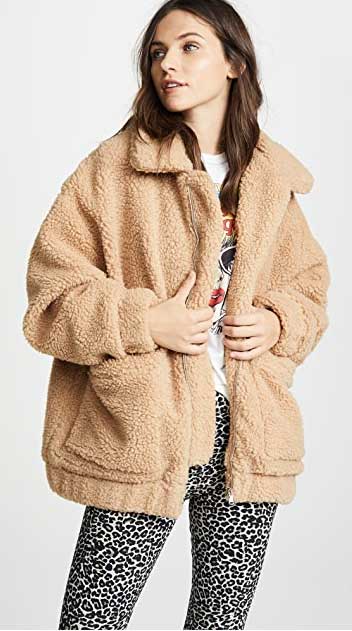 A teddy bear fleece jacket