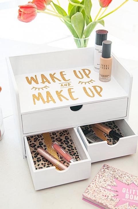 makeup drawer organizer diy