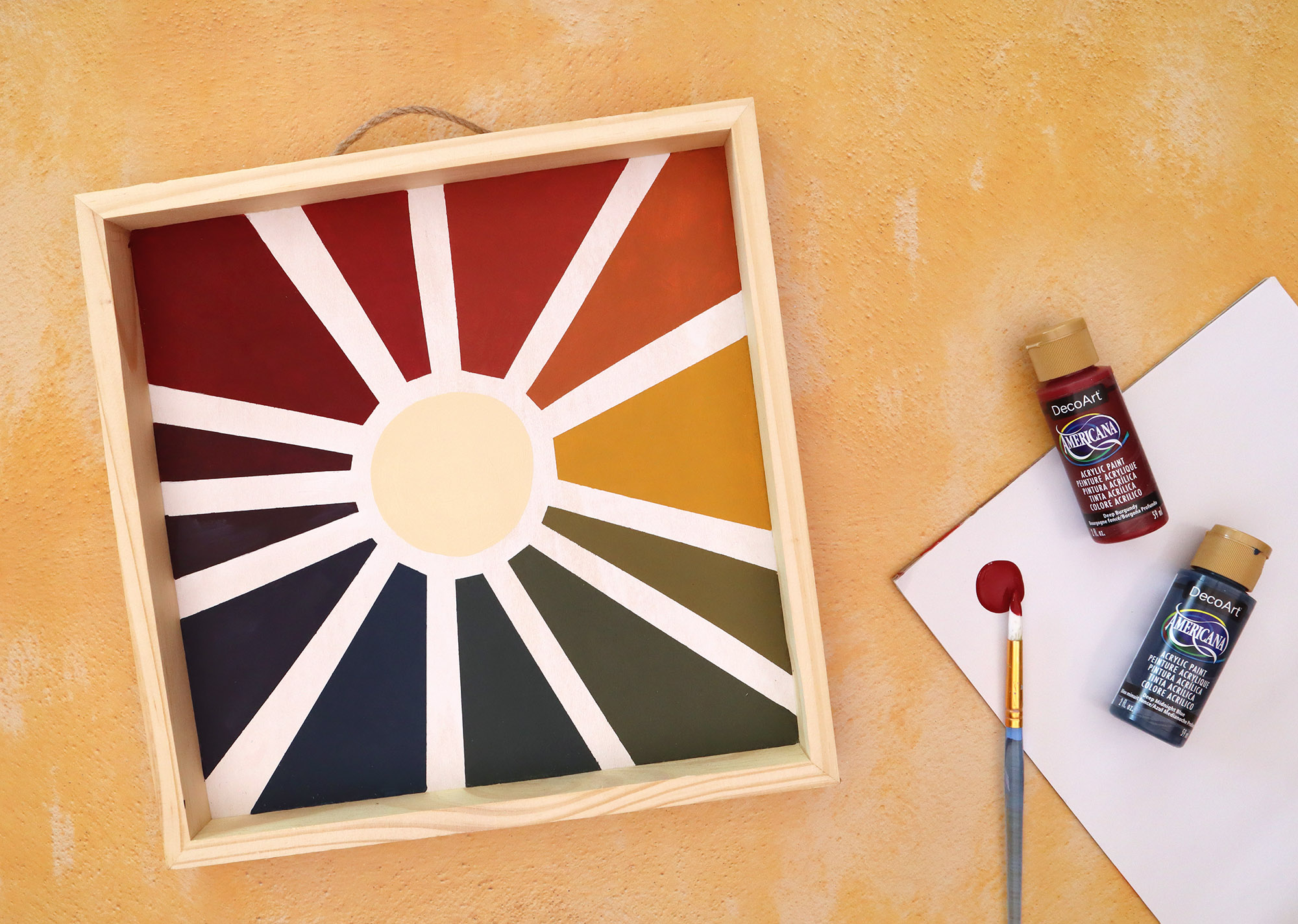 Easy Boho Wall Art - Color Wheel